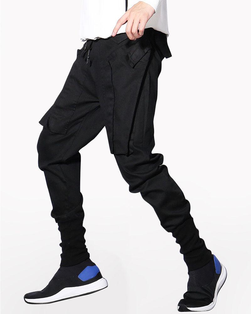 Amazon.com: Men's Big Pocket Cargo Pants Casual Trousers in Khaki Male  Bottom Clothes Black S : Clothing, Shoes & Jewelry